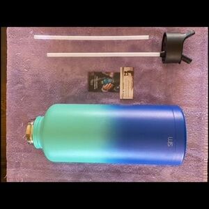 Ombre Blue-Green Insulated Tumbler / Water Bottle